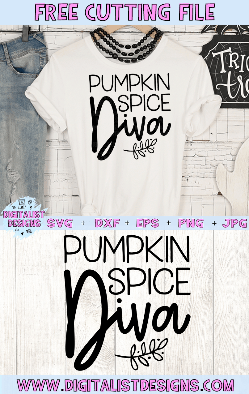 Free Pumpkin Spice Diva SVG file! This would be amazing for a variety of DIY Fall or Halloween craft projects such as: HTV T-shirts, mugs, home decor, scrapbooking, stickers, planners, and more! Cricut Design Space and Silhouette Studio compatible. Free vector clip art printable.